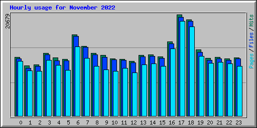 Hourly usage for November 2022