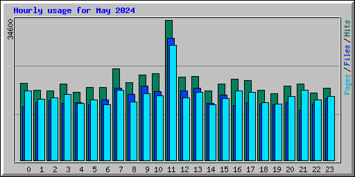 Hourly usage for May 2024
