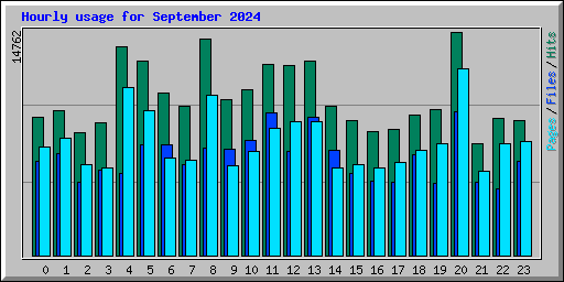 Hourly usage for September 2024